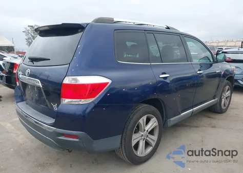 2013 Toyota Highlander Limited V6 z USA, uszkodzony, nr VIN 5TDYK3EH2DS137800